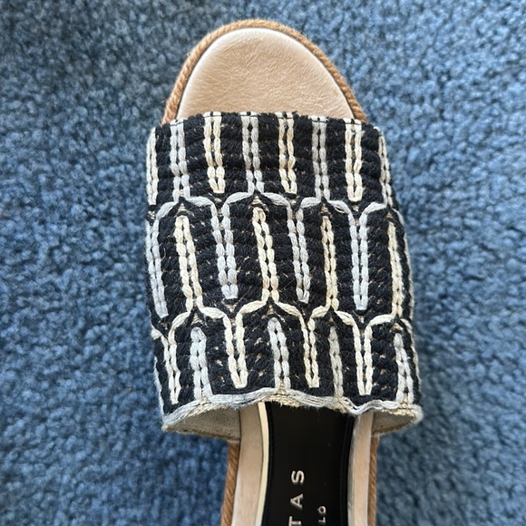 Paloma Barcela Palomitas size 40 platform wedge woven slides $185 espadrille - Picture 6 of 7